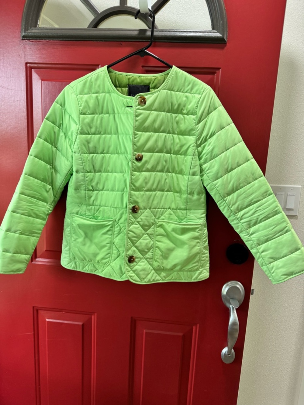 Women’s' Lightweight Quilted Jacket in Lime Green